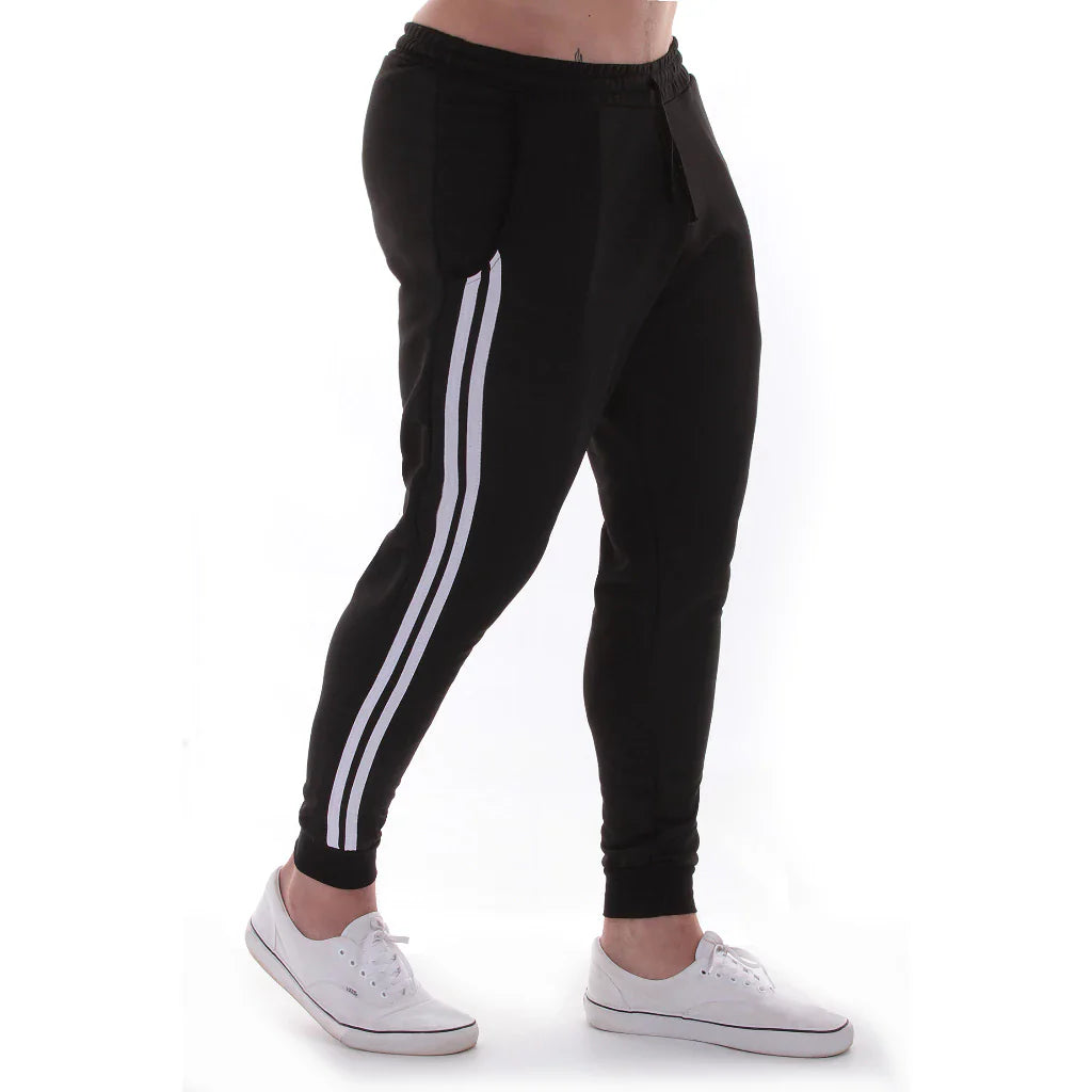 Calça Jogger  Moletom Treino Academia Corrida Skynner Slim Fit