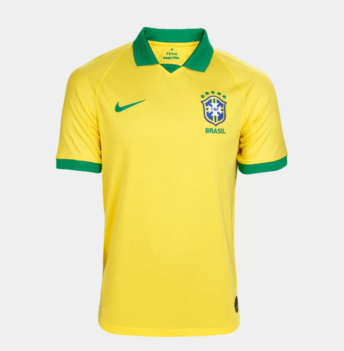 Camisa do Brasil Polo Amarela 1  19/20