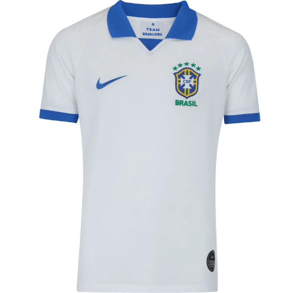 Camisa do Brasil Polo Branca 2 19/20