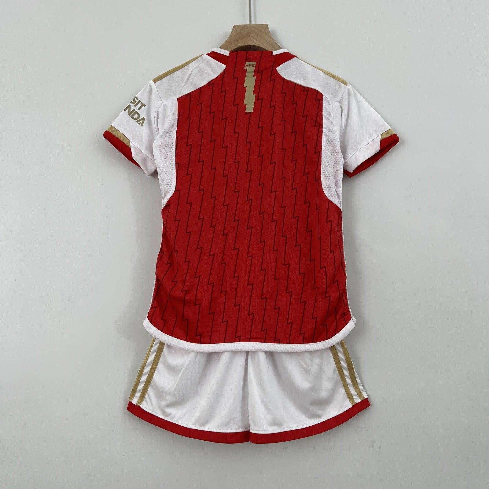 Kit Infantil Arsenal I 23/24 Adidas - Vermelho