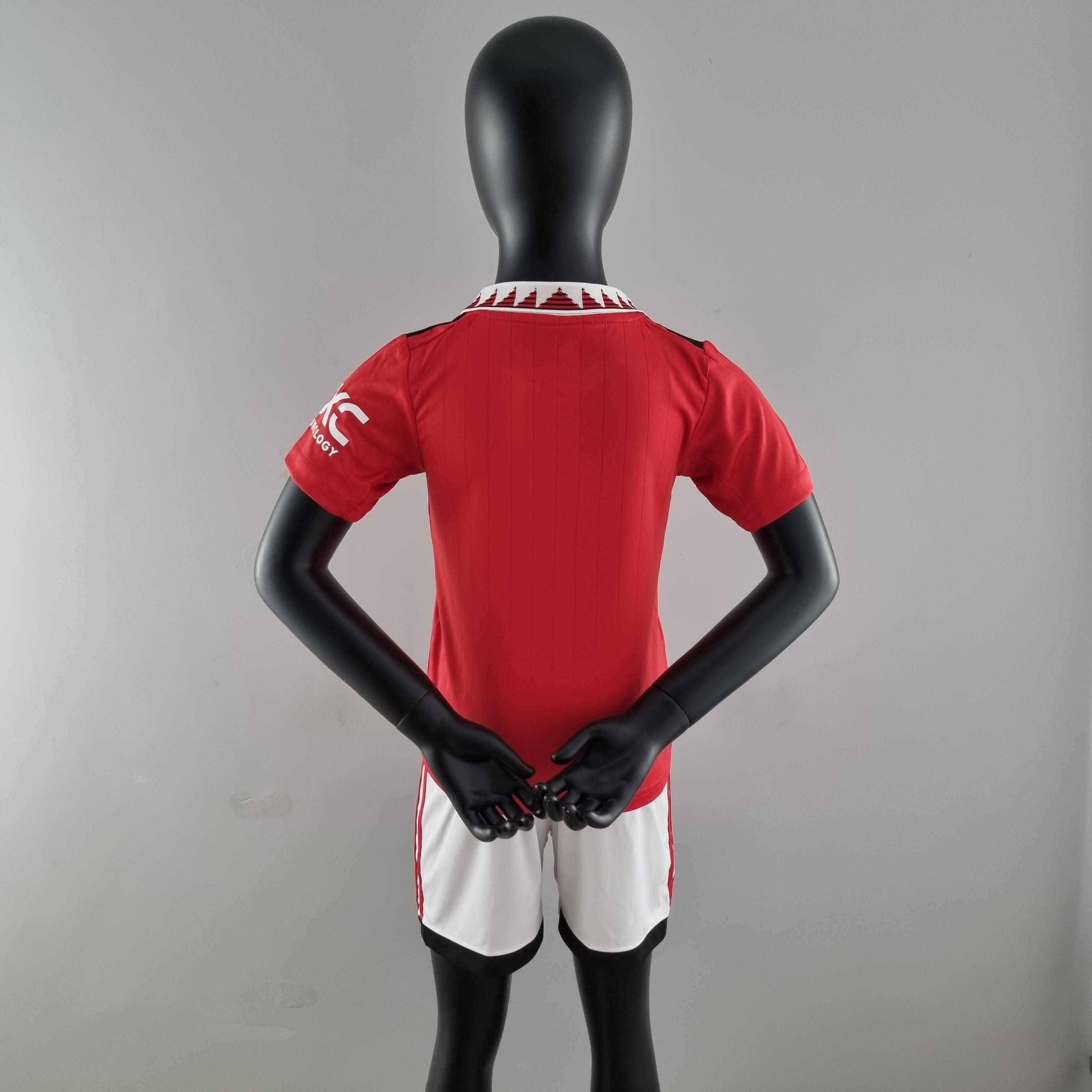 Kit Infantil Manchester United 22/23 Adidas - Vermelho